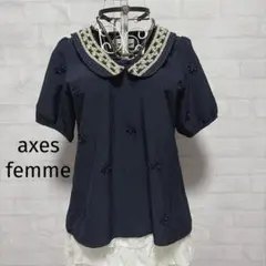 axes femme 刺繍襟付きシスターワンピース - メルカリ