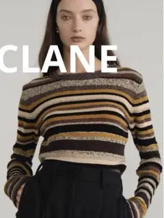 CLANE MOLE MIX BORDER KNIT TOPS サイズ1