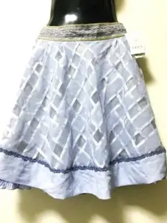 新品タグ付 axes femme シャドーチェック柄スカート チュール スカート
