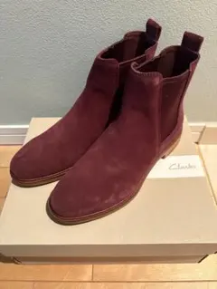 新品未使用　Clarks ブーツ バーガンディ UK5 (24-24.5cm)のサムネイル