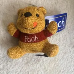 ​くまのプーさん 編みぐるみ風 キーホルダー　マスコット　　ディズニー