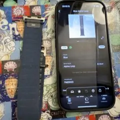 【廃盤品】アップルウォッチ ウルトラ アルパインループ ブルー×グレー 純正