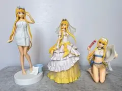 【附4張卡】刀劍神域 愛麗絲 EXQ 公仔 3體組 ※盒損