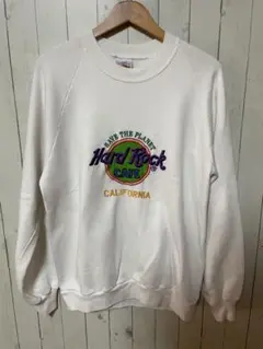 USA製 Hard Rock CAFE スウェット白　Ｌサイズ