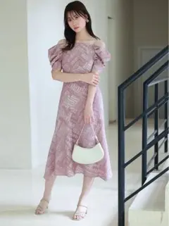 snidel スナイデル 2wayデザインプリントワンピース XSサイズ 00