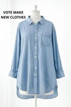 ⭐️ボートメイクニュークローズ　デニムシャツ ワンピース　グランジ　ユニセックス