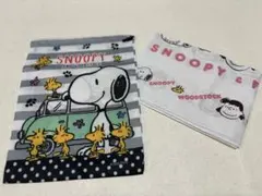 スヌーピー 　巾着と手ぬぐい2枚セット　お弁当