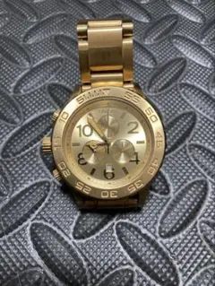【Nixon 】42-20 クロノグラフ　ゴールド 動作確認済