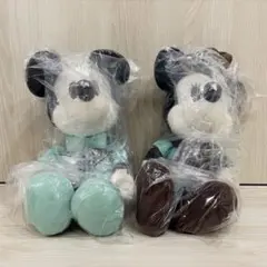 【新品未開封】ミッキー&ミニー デココレ チョコミントBIGぬいぐるみ２点セット