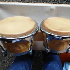 ヴィンテージ　ジャガー　ボンゴ 西村楽器 打楽器 ニシムラ　日本製　木彫り ヴィンテージ ジャガー ボンゴ 西村楽器 打楽器 ニシムラ 日本製