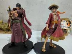 ルフィー、ゾロ　ワンピースフィギュア2体セット