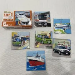 KUMON STEP 1 乗り物ジグソーパズル 7個セット