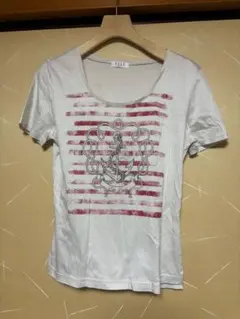 ELLE ★レディース半袖Tシャツ★ベージュMのサムネイル