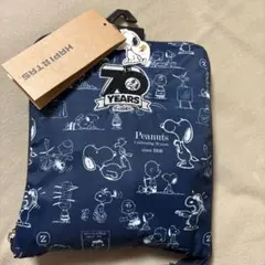 新品　70周年限定　ピーナッツ　スヌーピー　折りたたみボストンバック