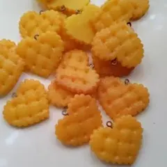 ハートクッキーフェイクスイーツ デコパーツ 食品サンプル　手芸ハンドメイド推し活