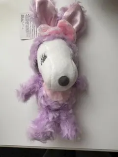 【USJ限定】スヌーピー ベル ぬいぐるみ イースター うさぎ 紫