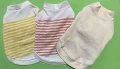 夏物 犬服【used】小型犬用 ３枚セット