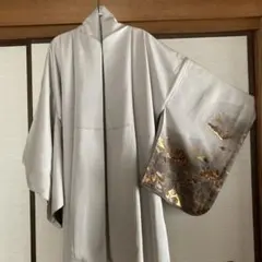 着物　付け下げ訪問着　作家物　落款あり。金彩友禅