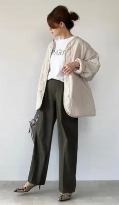 ☆UNIQLOのタックワイドパンツ(丈標準69〜71cm)☆