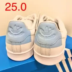 【本革モデル】adidas スタンスミス　EE5854 25.0cm ブルー