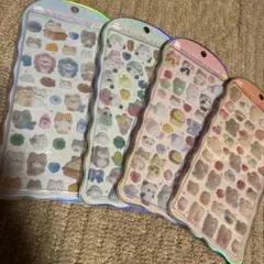 コットンパフィーシール　オリジナル４枚セット