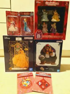 一番くじ 美女と野獣 フィギュア4個セット 一番くじ ディズニープリンセス一 美女と野獣フィギュアセット
