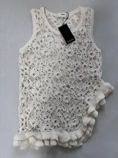 【希少/ハンドメイド】tricot コムデギャルソン 鍵編みニットベスト 希少/ハンドメイド】tricot コムデギャルソン 鍵編みニットベスト