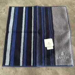 【新品・未使用】LANVIN en Bleu ハンカチ ストライプ ネイビーのサムネイル