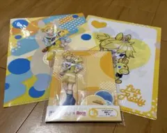 初音ミク×RODY タイトーくじ 鏡音レン クリアスタンド クリアファイル×2