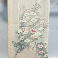 掛け軸 金子華春 『 四季花 』 絹本 希少 軸装 茶道具 掛軸 美品 です