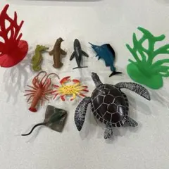 海の生き物フィギュアセット