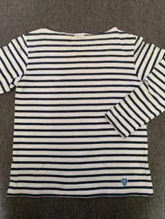 オーチバル　ストライプ コットン 長袖Tシャツ