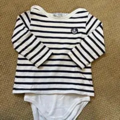 プチバトー　18m Tシャツロンパース
