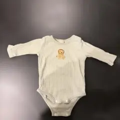 petit main ライオン刺繍ロンパース 70