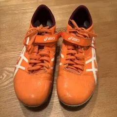 asics LONG JUMP PRO オレンジ スパイク付き - メルカリ