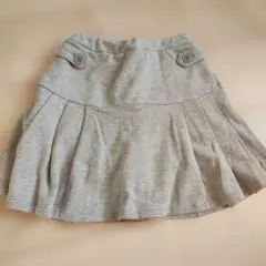 グレー プリーツスカート 130