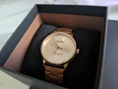COACH ローズゴールド アナログ腕時計