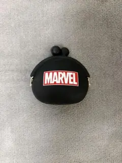 MARVEL シリコン がま口 ポーチ ブラックのサムネイル