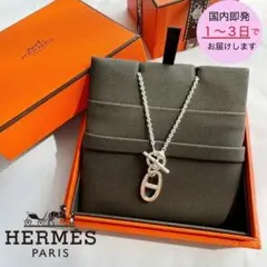 超希少・美品】HERMES ロゴプレート ネックレス 50cm Ag925 - メルカリ