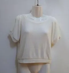 イング ワッフルカットソー シフォンスリーブカットソー