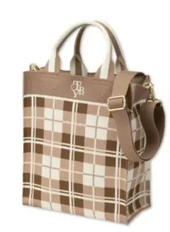 【新品】tal. by yumi. トートバッグ　チェック　しまむら　2way