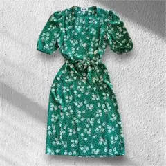 フランス Rouje 花柄 半袖ワンピース ネイビー 36 2026年最新】Rouje 柄：花柄 レディース 半袖ひざ丈ワンピースの人気
