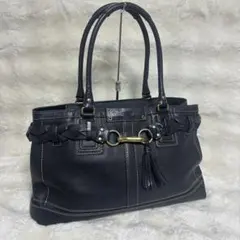 COACH hamptons leather totebag ハンプトンズ A4のサムネイル