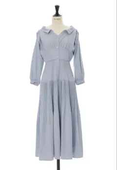 Herlipto Pleated Open Shirt Dress