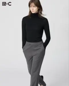 ユニクロ　極暖ヒートテックカミシヤブレンドタートルネックT XL ブラック