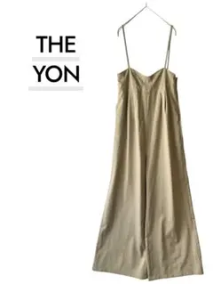 THE YON キャミサロペット F ベージュワイドパンツ