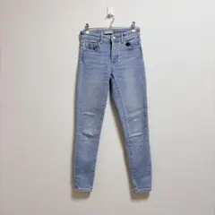 ザラ　ZARA スキニーデニム ライトブルー EUR34のサムネイル