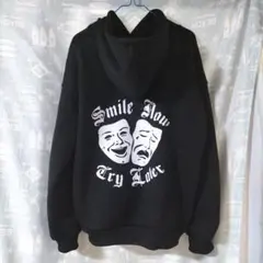 2Face Smile Now Try Later パーカー 黒