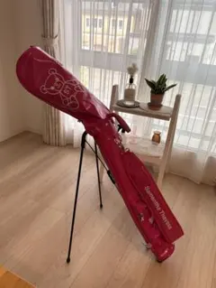 Samantha Thavasa ゴルフバッグ スタンド式 ピンクのサムネイル