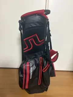 J.LINDEBERG キャディバッグ 黒/赤